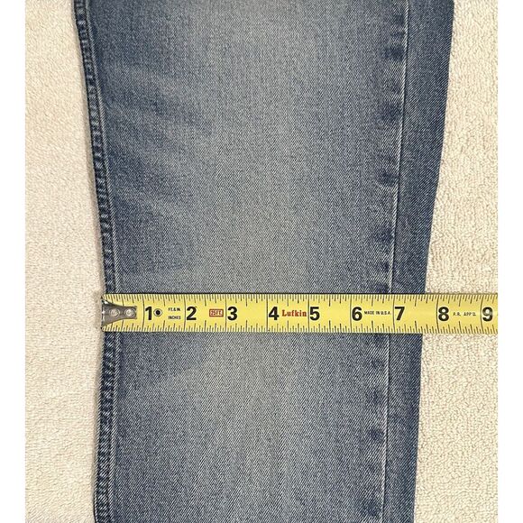 Signature Levi Strauss Mens Size 34x32 Slim Blue Denim Straight Stretch - Picture 11 of 16